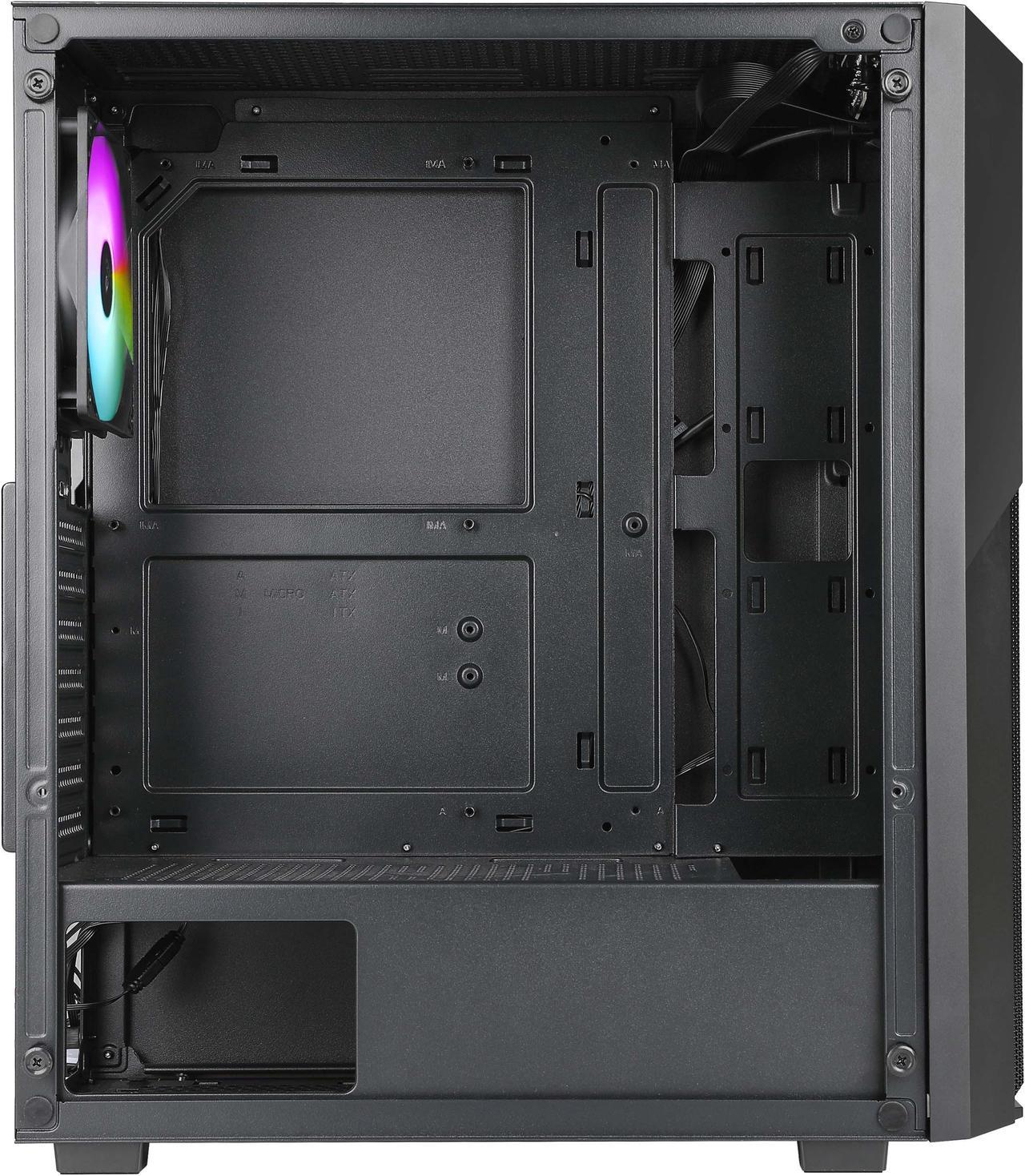 Gaming Case AZZA Fighter ATX Black (4x120mm RGB)