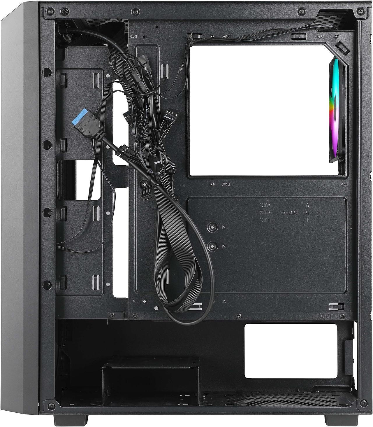 Gaming Case AZZA Fighter ATX Black (4x120mm RGB)