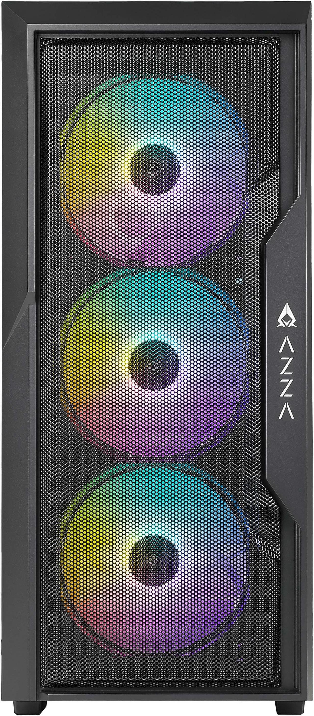 Gaming Case AZZA Fighter ATX Black (4x120mm RGB)