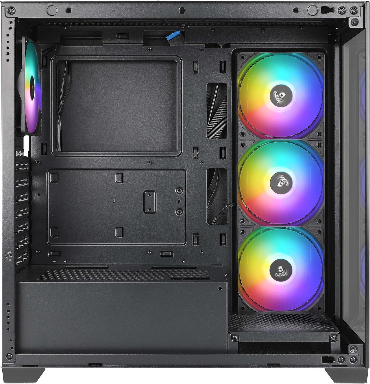 Gaming Case AZZA Neptune ATX Black (4x120mm RGB)